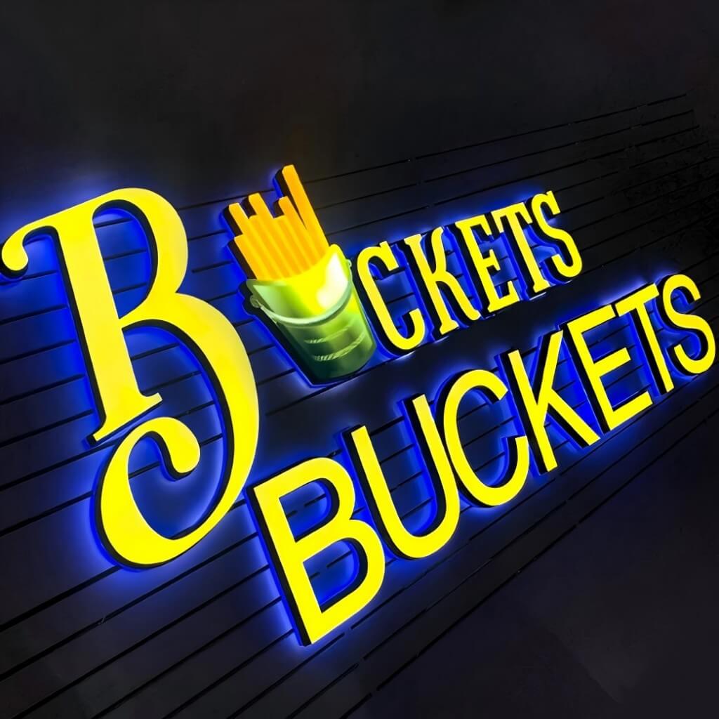 Frontlit and Backlit Sign